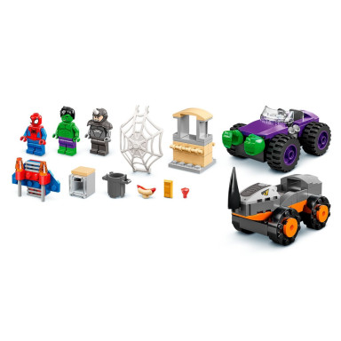 LEGO 10782 Marvel Hulk kontra Rhino — starcie pojazdów – zdjęcie