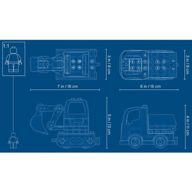 LEGO 10931 Duplo Ciężarówka i koparka gąsienicowa – zdjęcie