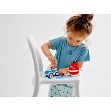 LEGO 10957 Duplo Helikopter strażacki i radiowóz – zdjęcie
