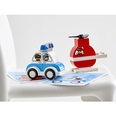 LEGO 10957 Duplo Helikopter strażacki i radiowóz – zdjęcie