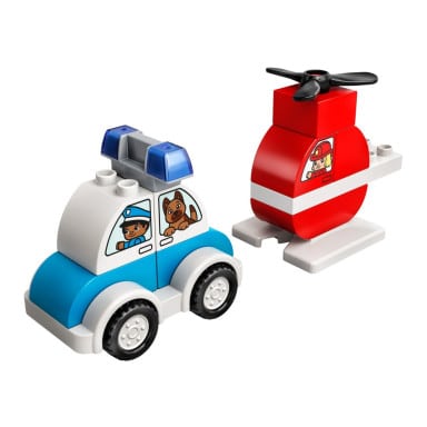 LEGO 10957 Duplo Helikopter strażacki i radiowóz – zdjęcie
