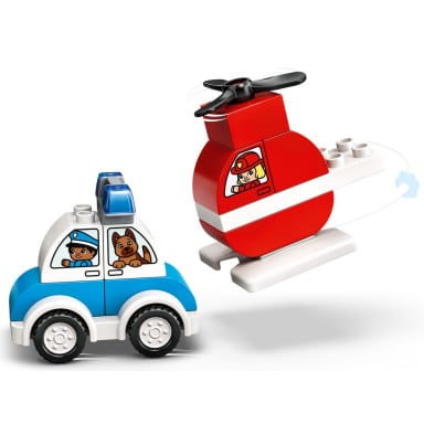 LEGO 10957 Duplo Helikopter strażacki i radiowóz – zdjęcie