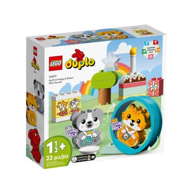 LEGO 10977 Duplo Mój pierwszy szczeniak i kotek z odgłosami – zdjęcie