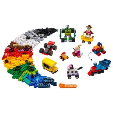 LEGO 11014 Classic Klocki na kołach – zdjęcie