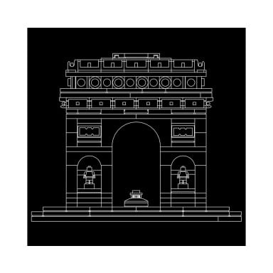 LEGO 21036 Architecture Łuk Triumfalny – zdjęcie