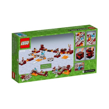 LEGO 21130 Minecraft Linia kolejowa w Netherze – zdjęcie