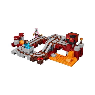 LEGO 21130 Minecraft Linia kolejowa w Netherze – zdjęcie