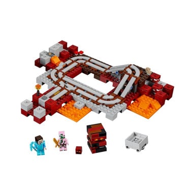 LEGO 21130 Minecraft Linia kolejowa w Netherze – zdjęcie