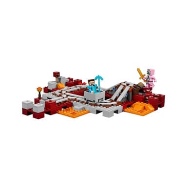 LEGO 21130 Minecraft Linia kolejowa w Netherze – zdjęcie