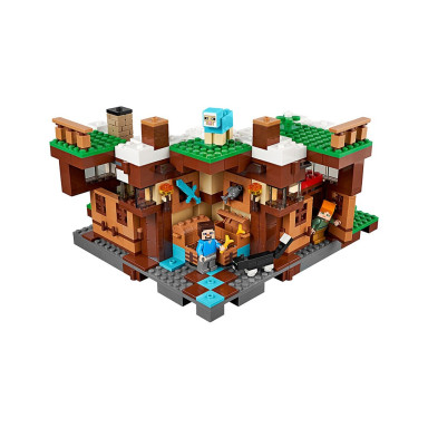 LEGO 21134 Minecraft Baza pod wodospadem – zdjęcie