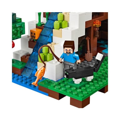 LEGO 21134 Minecraft Baza pod wodospadem – zdjęcie