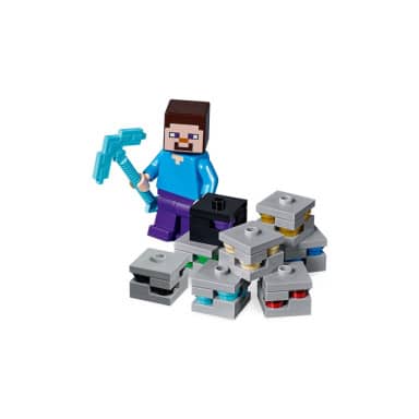 LEGO 21147 Minecraft Przygody na skale macierzystej – zdjęcie