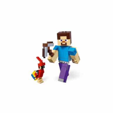 LEGO 21148 Minecraft BigFig — Steve z papugą – zdjęcie