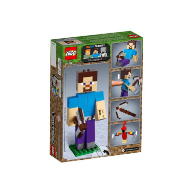 LEGO 21148 Minecraft BigFig — Steve z papugą – zdjęcie