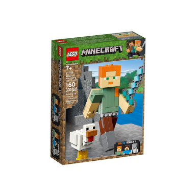 LEGO 21149 Minecraft BigFig — Alex z kurczakiem – zdjęcie