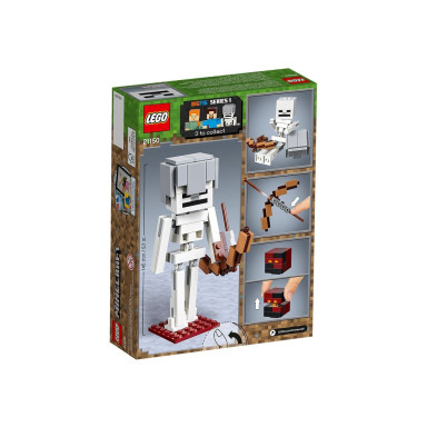 LEGO 21150 Minecraft BigFig — szkielet z kostką magmy – zdjęcie