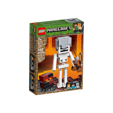 LEGO 21150 Minecraft BigFig — szkielet z kostką magmy – zdjęcie
