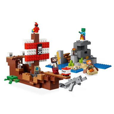 LEGO 21152 Minecraft Przygoda na statku pirackim – zdjęcie