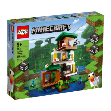 LEGO 21174 Minecraft Nowoczesny domek na drzewie – zdjęcie