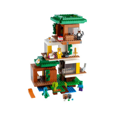 LEGO 21174 Minecraft Nowoczesny domek na drzewie – zdjęcie