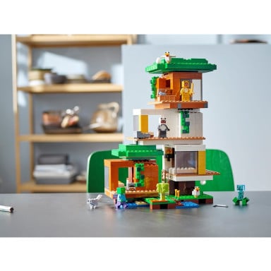 LEGO 21174 Minecraft Nowoczesny domek na drzewie – zdjęcie