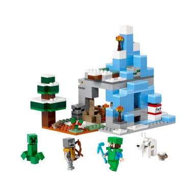 LEGO 21243 Minecraft Ośnieżone szczyty – zdjęcie