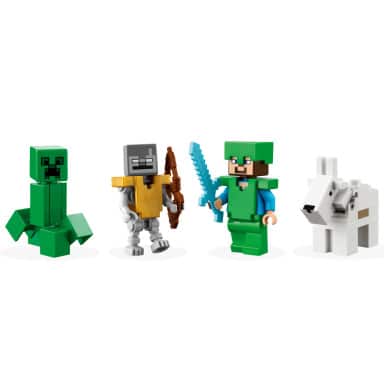 LEGO 21243 Minecraft Ośnieżone szczyty – zdjęcie