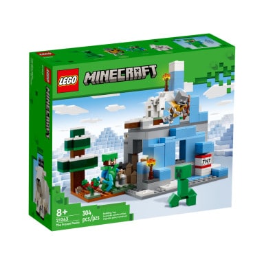 LEGO 21243 Minecraft Ośnieżone szczyty – zdjęcie