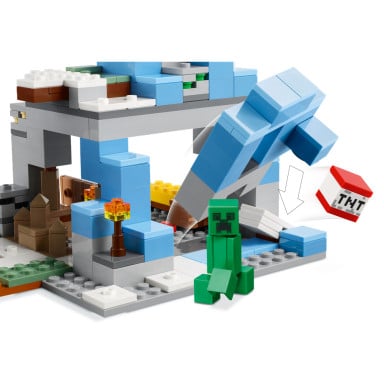 LEGO 21243 Minecraft Ośnieżone szczyty – zdjęcie