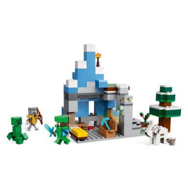 LEGO 21243 Minecraft Ośnieżone szczyty – zdjęcie