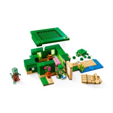 LEGO 21254 Minecraft Domek na plaży żółwi – zdjęcie