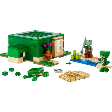 LEGO 21254 Minecraft Domek na plaży żółwi – zdjęcie