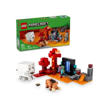 LEGO 21255 Minecraft Zasadzka w portalu do Netheru – zdjęcie