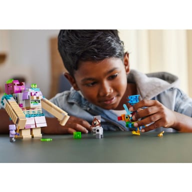LEGO 21257 Minecraft Decydujące starcie z Dewastatorem – zdjęcie