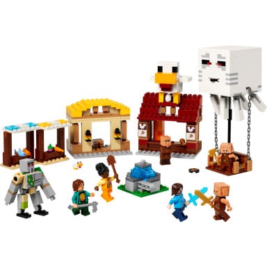 LEGO 21273 Minecraft Atak balonowego Ghasta na wioskę – zdjęcie