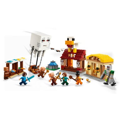 LEGO 21273 Minecraft Atak balonowego Ghasta na wioskę – zdjęcie