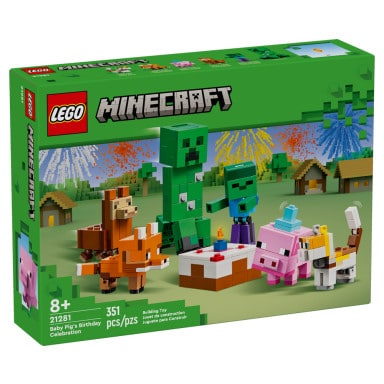 LEGO 21281 Minecraft Urodziny prosiaczka – zdjęcie