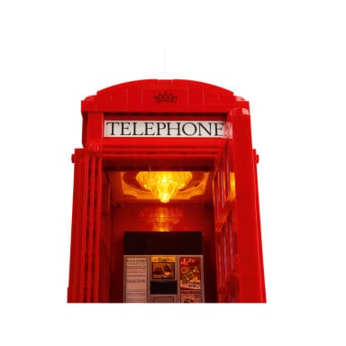LEGO 21347 Ideas Czerwona londyńska budka telefoniczna – zdjęcie