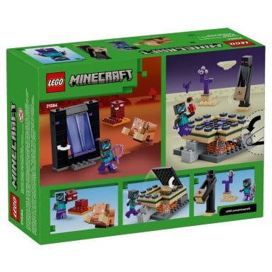 LEGO 21584 Minecraft Podróż przez portal Netheru i Kresu – zdjęcie