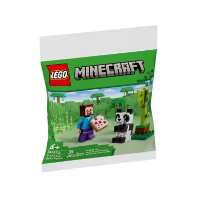 LEGO 30672 Minecraft Steve i mała panda – zdjęcie