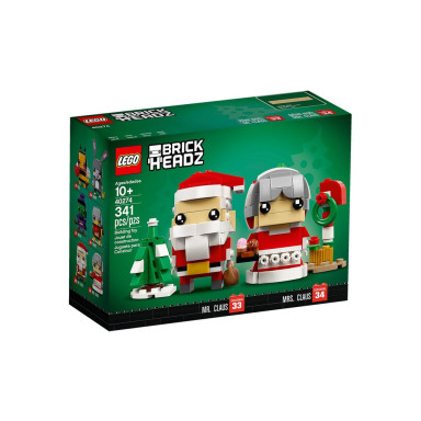 LEGO 40274 BrickHeadz Święty Mikołaj i Pani Mikołajowa – zdjęcie