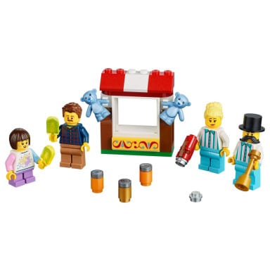 LEGO 40373 Zestaw akcesoriów i minifigurek z lunaparku LEGO – zdjęcie