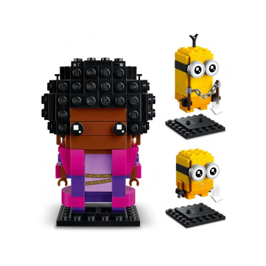 LEGO 40421 BrickHeadz Belle Bottom, Kevin i Bob – zdjęcie