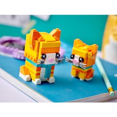 LEGO 40480 BrickHeadz Pręgowany rudy kot – zdjęcie