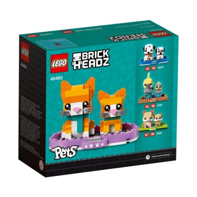 LEGO 40480 BrickHeadz Pręgowany rudy kot – zdjęcie