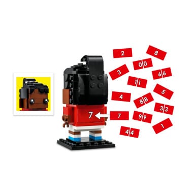 LEGO 40541 BrickHeadz Portret z klocków — Manchester United – zdjęcie