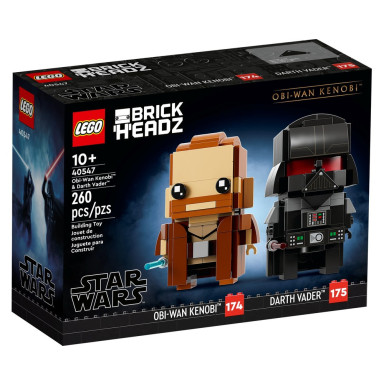 LEGO 40547 BrickHeadz Obi-Wan Kenobi i Darth Vader – zdjęcie