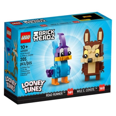 LEGO 40559 BrickHeadz Struś Pędziwiatr i Wiluś E. Kojot – zdjęcie