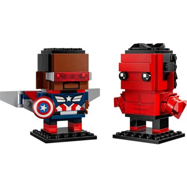 LEGO 40668 BrickHeadz Figurki Kapitana Ameryki i Czerwonego Hulka – zdjęcie