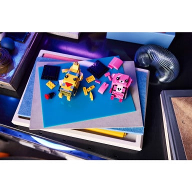 LEGO 40760 BrickHeadz Przygodowy Skórek z Tropików i Dowódczyni Drużyny Przytulanek – zdjęcie